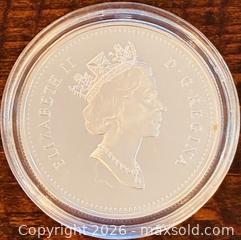 MaxSold Auction: 1996 Cdn. Silver Proof The 200th Anniversary of the Discovery of the McIntosh Apple One Dollar  - Newmarket (Ontario, Canada) PARTNER MANAGED Reseller Online Auction - Walter Avenue