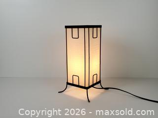 MaxSold Auction: Vintage Japanese Shoji Style Black Metal Table Lamp - Toronto (Ontario, Canada) PARTNER MANAGED Downsizing Online Auction - Esandar Drive (STORAGE)