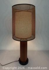 MaxSold Auction: * RARE * MCM Gruvwood Table Lamp With Original Wicker Shade in Working Condition  - Toronto (Ontario, Canada) PARTNER MANAGED Reseller Online Auction -  Queen Street West