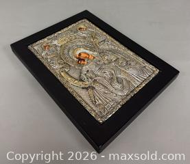 MaxSold Auction: Vintage Framed 925 Silver Greek Orthodox Religious Icon - Marked  - Toronto (Ontario, Canada) PARTNER MANAGED Reseller Online Auction -  Queen Street West