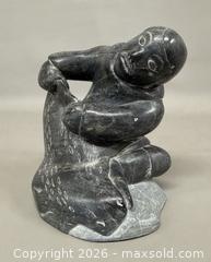 MaxSold Auction: Vintage Signed Hand Carved Canadian Inuit Soapstone Seal Hunter Sculpture - Toronto (Ontario, Canada) PARTNER MANAGED Reseller Online Auction -  Queen Street West