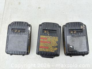 MaxSold Auction: Two DeWalt Cordless Drills with batteries lot 82 - Elgin (Ontario, Canada) SELLER MANAGED Downsizing Online Auction - Main