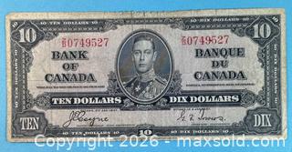 MaxSold Auction: 4 Different Years $10 Banknotes Canada - Lincoln (Ontario, Canada) SELLER MANAGED Downsizing Online Auction - Bartlett Road - Beamsville (STORAGE)