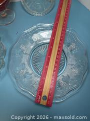 MaxSold Auction: Carnival Glass Compote with Pressed Glass Plates & Small Bowls - Lincoln (Ontario, Canada) SELLER MANAGED Downsizing Online Auction - Bartlett Road - Beamsville (STORAGE)
