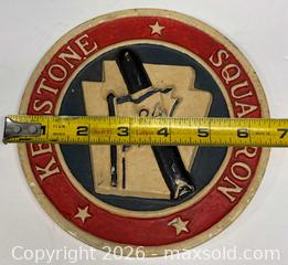 MaxSold Auction: Keystone Squadron Number 24 Vintage Cast Metal Plaque - Lincoln (Ontario, Canada) SELLER MANAGED Downsizing Online Auction - Bartlett Road - Beamsville (STORAGE)