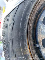 MaxSold Auction: four winter tires and black steel rims comes directly off a 2017 Dodge Caravan - Clarington (Ontario, Canada) SELLER MANAGED Downsizing Online Auction - Waverley Road