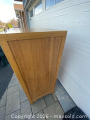 MaxSold Auction: solid wood rotating bar cabinet is a masterpiece of function - Clarington (Ontario, Canada) SELLER MANAGED Downsizing Online Auction - Waverley Road