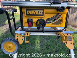 MaxSold Auction: This DEWALT 10-inch Compact Jobsite Table Saw (Model DW745) - Clarington (Ontario, Canada) SELLER MANAGED Downsizing Online Auction - Waverley Road