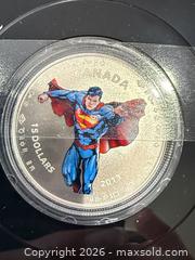 MaxSold Auction: 2013 Canadian $15 Fine Silver Superman 75th Anniversary Coin - Brampton (Ontario, Canada) SELLER MANAGED Charity/Fundraising Online Auction -  Pine Ridge Lane