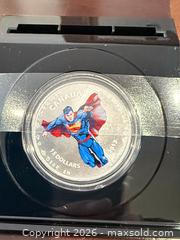 MaxSold Auction: 2013 Fine Silver 34mm Superman 75th Anniversary $15 Coin - Brampton (Ontario, Canada) SELLER MANAGED Charity/Fundraising Online Auction -  Pine Ridge Lane
