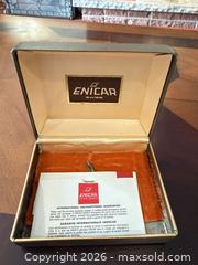MaxSold Auction: Enicar Automatic Gold-Plated Watch with Black Dial - Brampton (Ontario, Canada) SELLER MANAGED Charity/Fundraising Online Auction -  Pine Ridge Lane