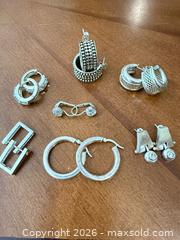 MaxSold Auction: Lot of 7 Pairs Sterling Silver (925) Earrings - Brampton (Ontario, Canada) SELLER MANAGED Charity/Fundraising Online Auction -  Pine Ridge Lane