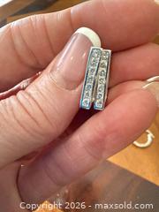 MaxSold Auction: Lot of 7 Pairs Sterling Silver (925) Earrings - Brampton (Ontario, Canada) SELLER MANAGED Charity/Fundraising Online Auction -  Pine Ridge Lane