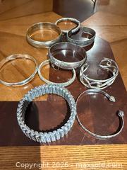 MaxSold Auction: Lot of 9 Vintage Sterling Silver Bracelets (925) - Brampton (Ontario, Canada) SELLER MANAGED Charity/Fundraising Online Auction -  Pine Ridge Lane