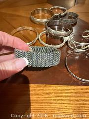 MaxSold Auction: Lot of 9 Vintage Sterling Silver Bracelets (925) - Brampton (Ontario, Canada) SELLER MANAGED Charity/Fundraising Online Auction -  Pine Ridge Lane