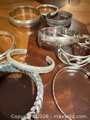 MaxSold Auction: Lot of 9 Vintage Sterling Silver Bracelets (925) - Brampton (Ontario, Canada) SELLER MANAGED Charity/Fundraising Online Auction -  Pine Ridge Lane