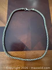 MaxSold Auction: Sterling Silver Braided 16-inch Necklace/Chain, Made in Italy - Brampton (Ontario, Canada) SELLER MANAGED Charity/Fundraising Online Auction -  Pine Ridge Lane