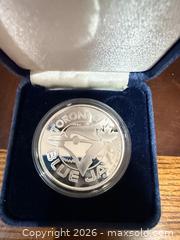 MaxSold Auction: Toronto Blue Jays 0.999 Silver 1 oz Commemorative Medallion - Brampton (Ontario, Canada) SELLER MANAGED Charity/Fundraising Online Auction -  Pine Ridge Lane