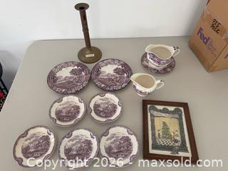 MaxSold Auction: Purple Transferware B - Hamilton Township (New Jersey, USA) SELLER MANAGED Estate Sale Online Auction - Deacon Drive
