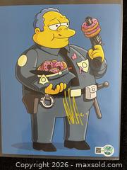 MaxSold Auction: HANK AZARIA AUTOGRAPHED "POLICE CHIEF WIGGINS" SIMPSONS 8X10 PHOTO W/COA - Vancouver (British Columbia, Canada) SELLER MANAGED Reseller Online Auction - West Broadway
