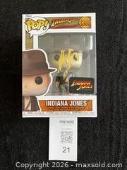 MaxSold Auction: HARRISON FORD AUTOGRAPHED "INDIANA JONES" FUNKO POP W/COA - Vancouver (British Columbia, Canada) SELLER MANAGED Reseller Online Auction - West Broadway