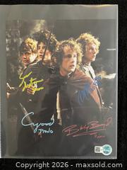 MaxSold Auction: LORD OF THE RINGS AUTOGRAPHED 8X10 W/COA - Vancouver (British Columbia, Canada) SELLER MANAGED Reseller Online Auction - West Broadway