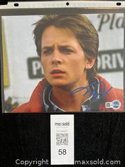 MaxSold Auction: MICHAEL J. FOX AUTOGRAPHED "MARTY MCFLY" AUTOGRAPHED JERSEY W/COA - Vancouver (British Columbia, Canada) SELLER MANAGED Reseller Online Auction - West Broadway