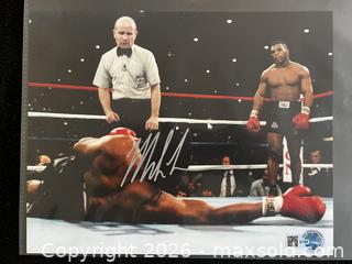 MaxSold Auction: MIKE TYSON AUTOGRAPHED 8X10 PHOTO W/COA - Vancouver (British Columbia, Canada) SELLER MANAGED Reseller Online Auction - West Broadway