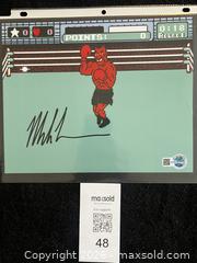 MaxSold Auction: MIKE TYSON AUTOGRAPHED "PUNCH OUT" 8X10 PHOTO W/COA - Vancouver (British Columbia, Canada) SELLER MANAGED Reseller Online Auction - West Broadway