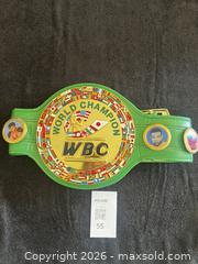 MaxSold Auction: MIKE TYSON AUTOGRAPHED WBC CHAMPIONSHIP BELT W/COA - Vancouver (British Columbia, Canada) SELLER MANAGED Reseller Online Auction - West Broadway