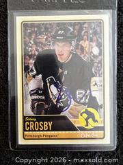 MaxSold Auction: SIDNEY CROSBY AUTOGRAPHED HOCKEY CARD - Vancouver (British Columbia, Canada) SELLER MANAGED Reseller Online Auction - West Broadway