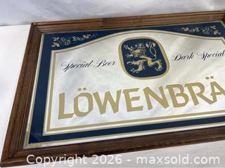 MaxSold Auction: Lowenbrau Beer Mirror Bar Sign - Campbell (California, USA) PARTNER MANAGED Estate Sale Online Auction - Dell Avenue