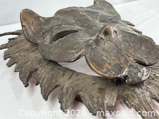 MaxSold Auction: Vintage Cast Metal Lion Head Sculpture Wall Decor - Campbell (California, USA) PARTNER MANAGED Estate Sale Online Auction - Dell Avenue