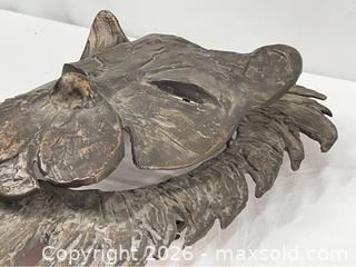 MaxSold Auction: Vintage Cast Metal Lion Head Sculpture Wall Decor - Campbell (California, USA) PARTNER MANAGED Estate Sale Online Auction - Dell Avenue