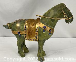MaxSold Auction: Vintage Chinese Jade Mosaic Horse - Campbell (California, USA) PARTNER MANAGED Estate Sale Online Auction - Dell Avenue