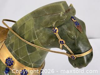 MaxSold Auction: Vintage Chinese Jade Mosaic Horse - Campbell (California, USA) PARTNER MANAGED Estate Sale Online Auction - Dell Avenue