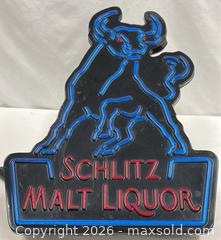 MaxSold Auction: Vintage Schlitz Malt Liquor Lighted Bar Sign - Campbell (California, USA) PARTNER MANAGED Estate Sale Online Auction - Dell Avenue