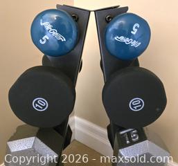 MaxSold Auction: free weight set with stand - Lincoln (Ontario, Canada) SELLER MANAGED Moving Online Auction - Sandy Cove Drive