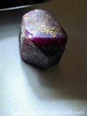 MaxSold Auction: Rare big untreated Ruby crystal - Toronto (Ontario, Canada) PARTNER MANAGED Reseller Online Auction - Gerrard Street East
