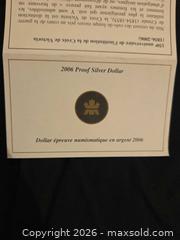 MaxSold Auction: 2006 Royal Canadian Mint Proof Silver Dollar (Commemorative) - Hamilton (Ontario, Canada) SELLER MANAGED Downsizing Online Auction - Alderney Avenue