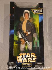 MaxSold Auction: Hasbro Star Wars Han Solo Action Figure - Hoth Gear - Hamilton (Ontario, Canada) SELLER MANAGED Downsizing Online Auction - Alderney Avenue