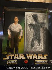 MaxSold Auction: Kenner Han Solo (As Prisoner) with Carbonite Block - Hamilton (Ontario, Canada) SELLER MANAGED Downsizing Online Auction - Alderney Avenue