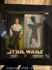 MaxSold Auction: Kenner Han Solo (As Prisoner) with Carbonite Block - Hamilton (Ontario, Canada) SELLER MANAGED Downsizing Online Auction - Alderney Avenue
