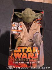 MaxSold Auction: Star Wars Yoda Talking Figure (Revenge of the Sith) Large - Hamilton (Ontario, Canada) SELLER MANAGED Downsizing Online Auction - Alderney Avenue
