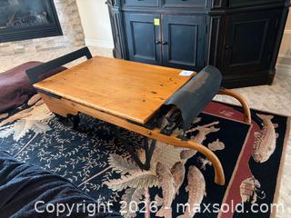MaxSold Auction: Antique Grain Scale Coffee Table  - Collingwood (Ontario, Canada) SELLER MANAGED Downsizing Online Auction - Chamberlain Crescent