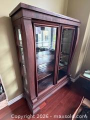 MaxSold Auction: Large China Cabinet with Glass Doors  - Collingwood (Ontario, Canada) SELLER MANAGED Downsizing Online Auction - Chamberlain Crescent