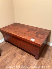MaxSold Auction: Large Wood Storage Trunk  - Collingwood (Ontario, Canada) SELLER MANAGED Downsizing Online Auction - Chamberlain Crescent