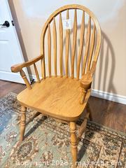 MaxSold Auction: Solid Oak Windsor Dining Chair - Collingwood (Ontario, Canada) SELLER MANAGED Downsizing Online Auction - Chamberlain Crescent
