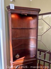 MaxSold Auction: Wood & Glass Corner China Cabinet - Collingwood (Ontario, Canada) SELLER MANAGED Downsizing Online Auction - Chamberlain Crescent