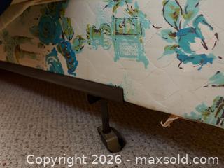 MaxSold Auction: Wooden Queen Headboard & Metal Bedframe with Mattress & Boxspring - Collingwood (Ontario, Canada) SELLER MANAGED Downsizing Online Auction - Chamberlain Crescent